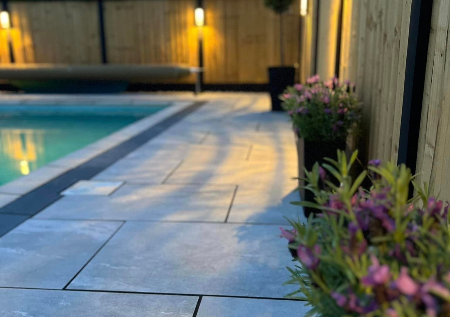 Photo of a jet washed patio